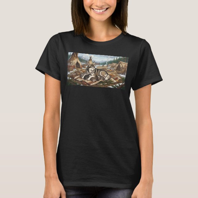 Camiseta Versão 1 da Mãe Malamute (Frente)