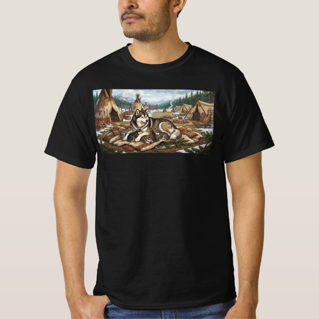 Camiseta Versão 1 da Mãe Malamute (Frente)