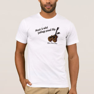 Camiseta Versão #2 da guitarra - que sentimentos soe como