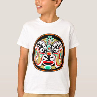 Camiseta Versão 2 da máscara da ópera de Peking do chinês