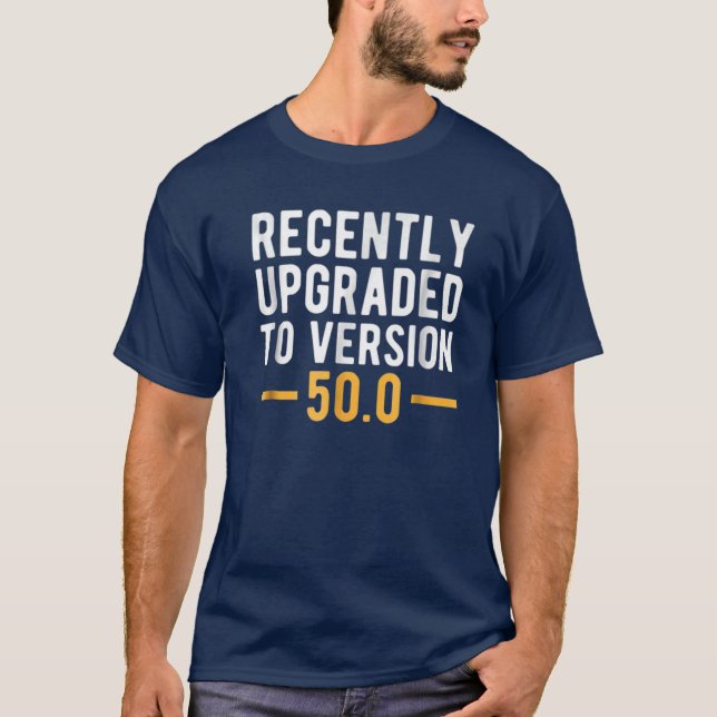 Camiseta Versão 50.0 50O Aniversário De 50 Anos De Idade (Frente)