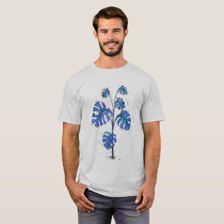 Camiseta Versão azul da Monstera deliciosa