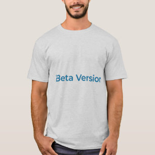 Camiseta Versão Beta – Tipografia Tech Geek Design