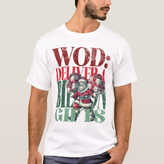 Camiseta Versão de Natal divertida da WOD dos Termos de Mal