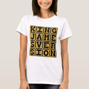 Camiseta Versão do Rei Tiago, Escolha da Bíblia