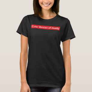 Camiseta Versão Mais Curta Da Filha Filha Do Pai Correspond