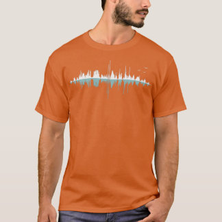 Camiseta Versão preta do Music City