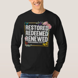 Camiseta Versículo Bíblico Cristão Colossenses 113 14 Flor