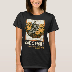 Camiseta Versículo Bíblico Cristão Jesus Peixes & Pães Vá