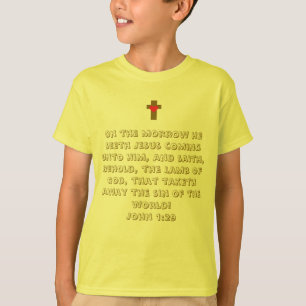 Camiseta Versículo Bíblico Cristão João 1:29