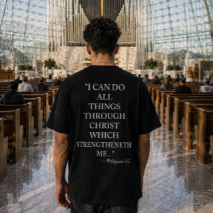 Camiseta Versículo Bíblico Filipenses 4:13