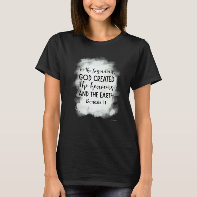 Camiseta Versículo Bíblico Igreja Cristã Deus Jesus Religio (Frente)