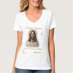 Camiseta versículo bíblico João 3:16
