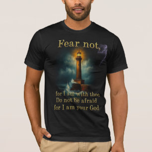 Camiseta Versículo Bíblico Não temas, pois estou contigo