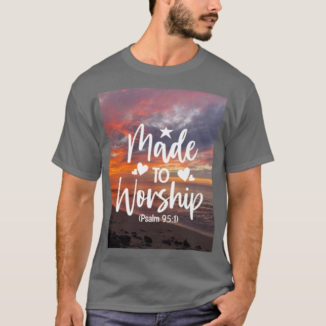 Camiseta Versículo Bíblico para Adoração (Frente)
