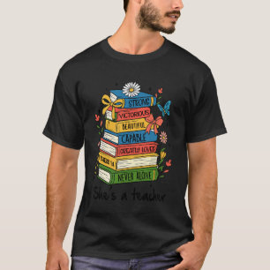 Camiseta Versículo Bíblico Professora Cristã Equipe Ensino