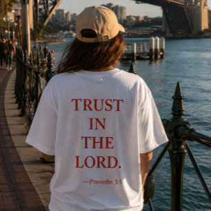 Camiseta Versículo Bíblico Provérbios 3:5