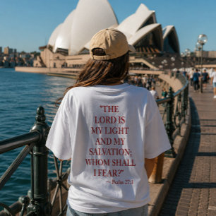 Camiseta Versículo Bíblico Salmo 27:1