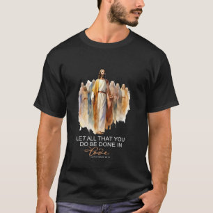Camiseta Versículo da Bíblia Cristã 2025 Deixe que Tudo o q