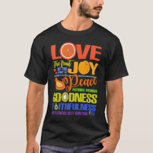 Camiseta Versículo da Bíblia Cristã Fruto do Espírito Gálat