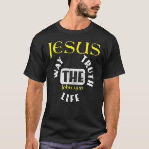 Camiseta Versículo da Bíblia Cristã João 146 3