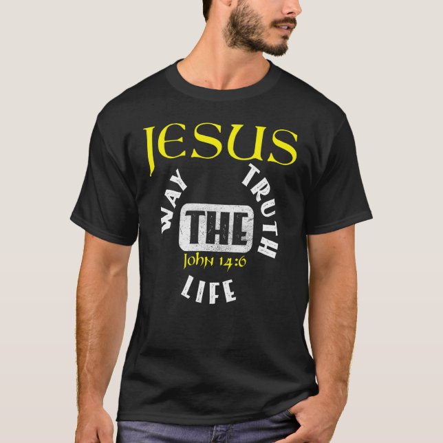 Camiseta Versículo da Bíblia Cristã João 146 3 (Frente)