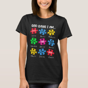 Camiseta Versículos da Bíblia Deus Diz Que Eu Sou Conscient
