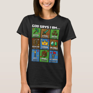 Camiseta Versículos da Bíblia Deus Diz Que Eu Sou Xel Art C