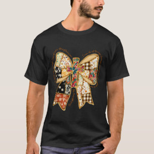 Camiseta Verso Bíblia Coquete Cristão Jesus Laço Patchwork