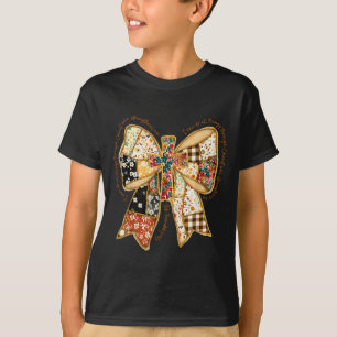 Camiseta Verso Bíblia Coquete Cristão Jesus Laço Patchwork