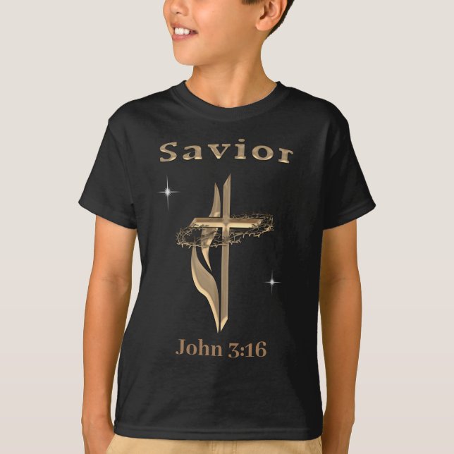 Camiseta Verso Bíblia John 3:16 (Frente)
