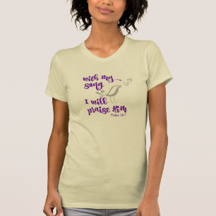 Camiseta Verso da bíblia da canção e do elogio