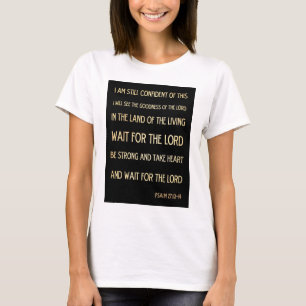 Camiseta Verso escritural cristão da bíblia - 27:13 do