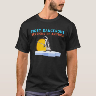 Camiseta Versões Mais Perigosas De Pinguim De Animais Com S