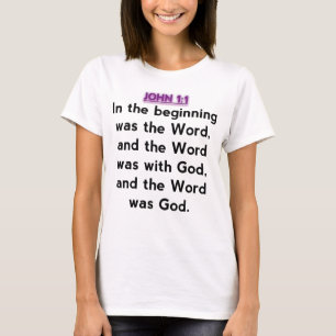 Camiseta Versos da bíblia - 1:1 de John