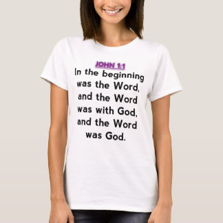 Camiseta Versos da bíblia - 1:1 de John