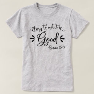 Camiseta Versos da Bíblia Inspiracional - Romanos 12:9