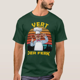 Camiseta Vert Der Ferk o amigo chef sueco retrô