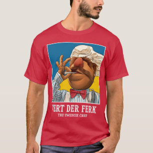 Camiseta Vert Der Ferkhe Chef Sueco engraçado