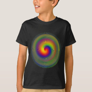 Camiseta vert do fractal da urdidura do chakra apperal