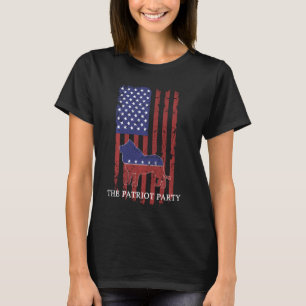 Camiseta Vertical American Flag Patriot Party Li