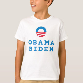 Camiseta Vertical do logotipo de Obama Biden "O" (cor)