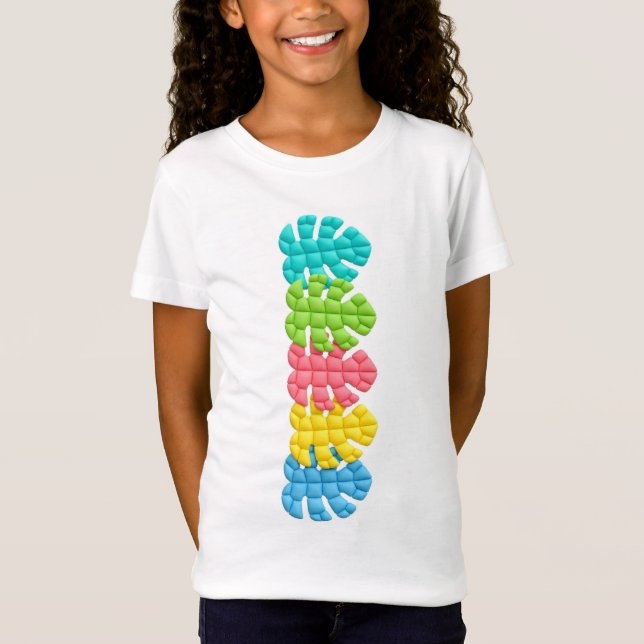 Camiseta Vertical Infantil SAFE - Folhas (Frente)
