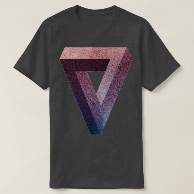 Camiseta vértice do triângulo (Frente do Design)
