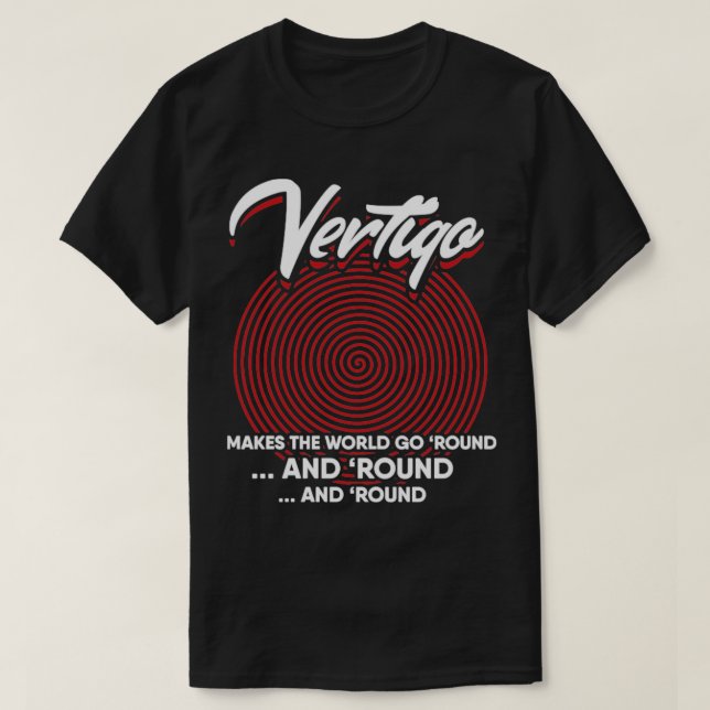 Camiseta Vertigens faz o mundo girar (Frente do Design)