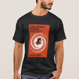 Camiseta Vertigo 1958 Filme Poster Art Antigo Dominio públi