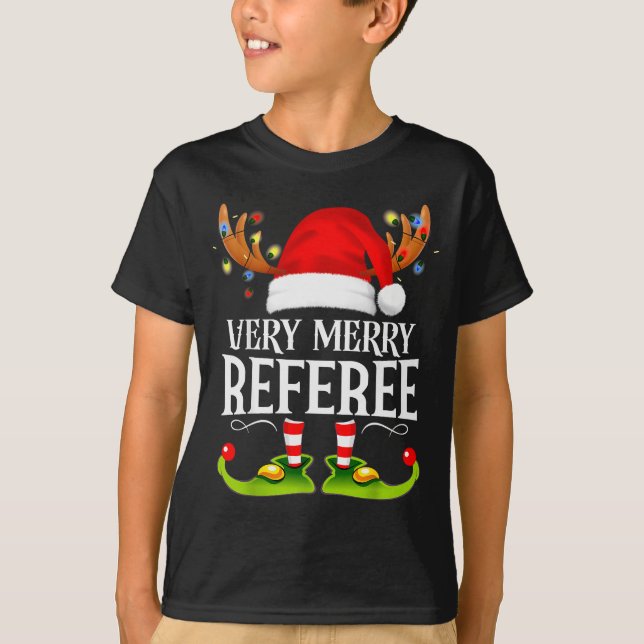 Camiseta Very Merry X-mas Referee Matching Christmas  (Frente)