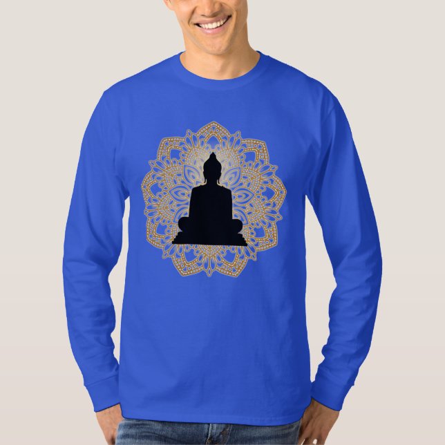 Camiseta Vesak Day Buddha e Mandala Vaisakha Purnima (Frente)