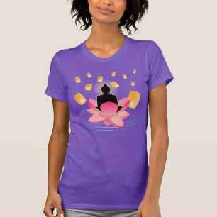 Camiseta Vesak Day Buddha sobre Lotus Lantern Vaisakha