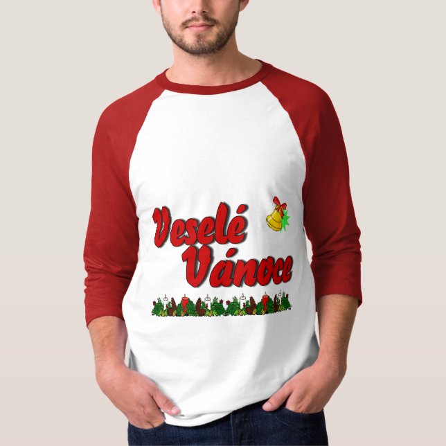 Camiseta Veselé Vánoce - Feliz Natal em Checo! (Frente)